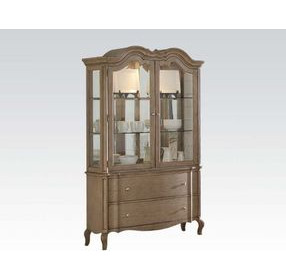 Chelmsford Antique Taupe 2 Door Buffet and Hutch with LED