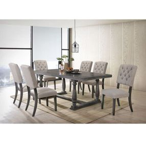 Bernard Weathered Gray Oak 84" Rectangular Dining Table