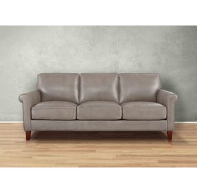 Lachlan Stone Leather 84" Sofa