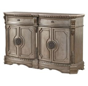 Northville Antique Silver 4 Door Server