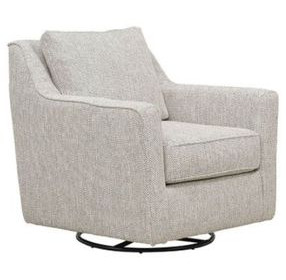 Harlow Denim Swivel Glider Chair