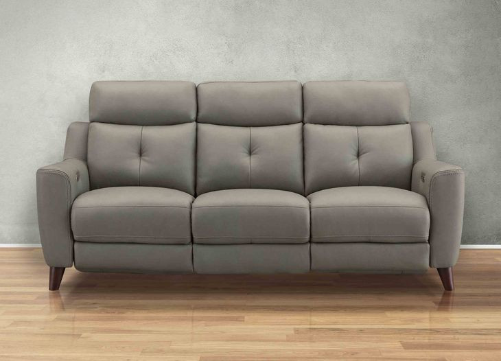 Cordell Slate Leather Zero Gravity Power Reclining Living Room Set