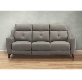 Cordell Slate Leather 86" Zero Gravity Power Reclining Sofa with Power Headrest and USB Charging