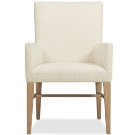 Timberline Beige and Light Brown Upholstered Arm Chair