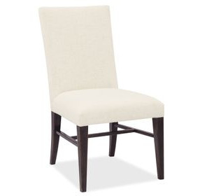 Driftwood Beige and Black Upholstered Side Chair