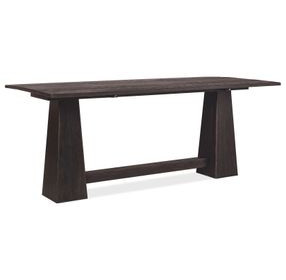 Driftwood Black 82" Flip Top Console Table