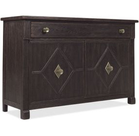 Driftwood Black 1 Drawer Hall Chest
