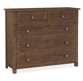 Driftwood Medium Brown 5 Drawer Chest