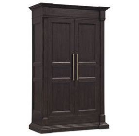 Driftwood Black 2 Door Wardrobe