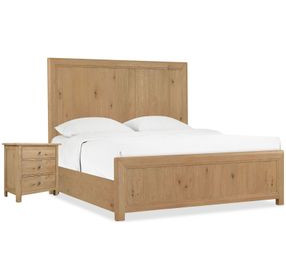 Driftwood Light Brown Panel Bedroom Set