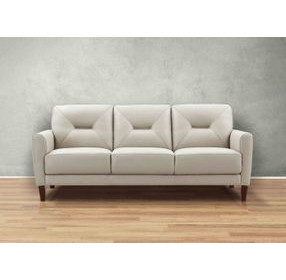 Elowen Vanilla Leather 80" Sofa
