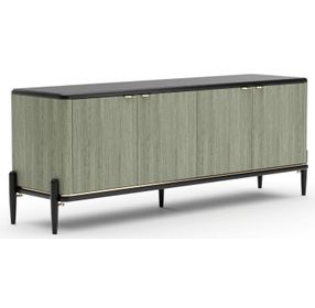 Madera Verdigris Koto and Modern Walnut 4 Door Sideboard