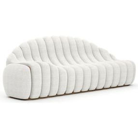 Chrysalis Ivory 90" Sofa