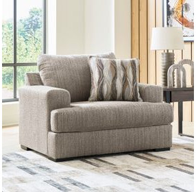 Jasmine Grove Fossil Upholstered Chair and A Half with Pillow