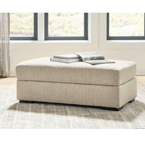Jasmine Grove Oatmeal Upholstered Rectangular Ottoman