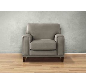Halwyn Stone Leather Upholstered Accent Chair