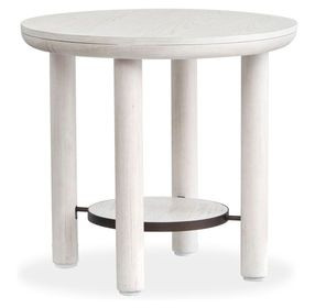 Sunset Cove Moonlight Pearl Round End Table