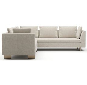Altura Oatmeal 2 Piece Modular L Sectional with Pillows