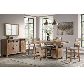 Highland Sandwash 72" Extendable Rectangular Counter Height Table