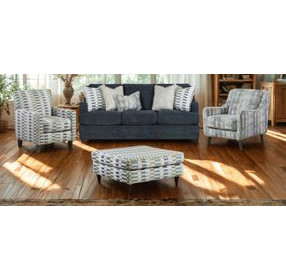 Elise Ink Recessed Arms Sofa