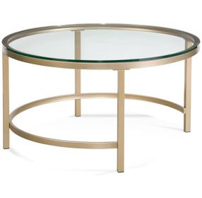 Anderson Antique Gold Round Occasional Table Set