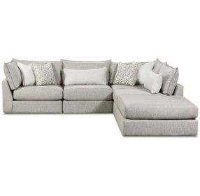Durango Moose Beige 5 Piece Modular Sectional with Pillows