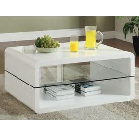 Elana Glossy White Coffee Table