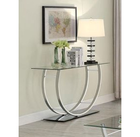 Danville Chrome U Shape Sofa Table