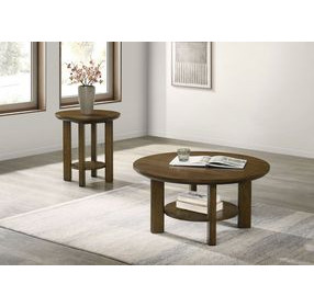 Ottowa Brown Round Occassional Table Set