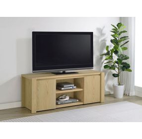 Laurelton Light Oak 60" TV Stand with 2 Doors