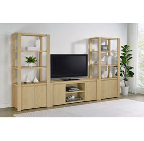 Laurelton Light Oak Media Tower with 2 Doors