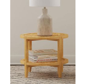 Camillo Maple Round End Table