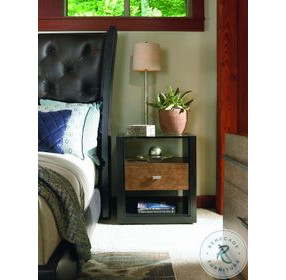 Mesa Melange And Napa Cerused 1 Drawer Nightstand