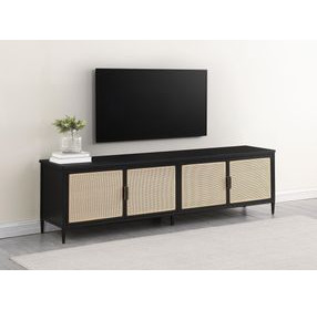 Amherst Black 4 Door 78" TV Stand