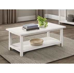 Payne Distressed White Coffee Table