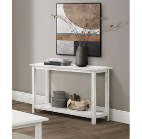 Payne Distressed White Entryway Console Table