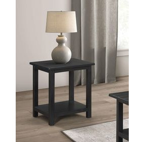 Payne Distressed Java End Table