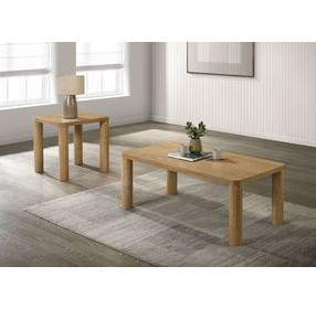 Castlewood Washed Oak Rectangular Cocktail Table