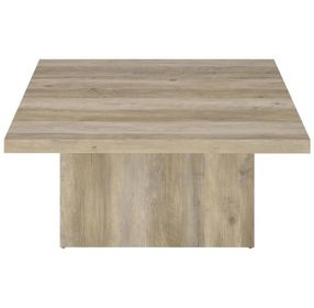 Devar Distressed Pine Square Occassional Table Set