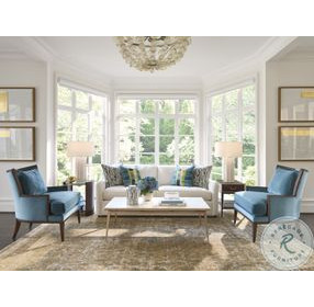 Rendezvous Beige Marble and Rose Gold Rectangle Bulgari Occasional Table Set