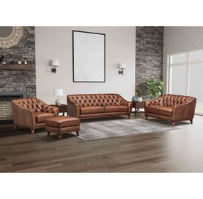 Lorwell Mocha Leather Living Room Set