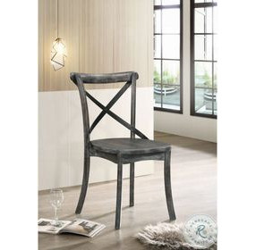 Kendric Rustic Gray Side Chair Set of 2