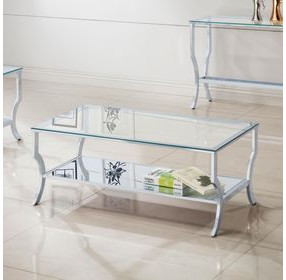 Saide Chrome And Tempered Glass Coffee Table
