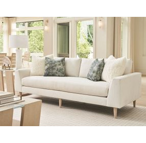 Sunset Key Roswell Ivory 91" Sofa with Pillows