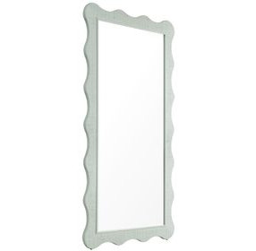 Commerce and Market Green Rectangular Wall Mirror