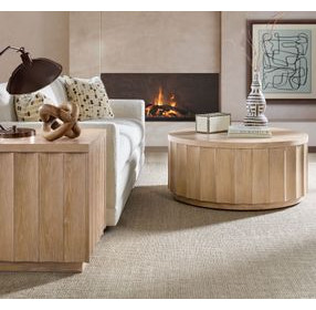 Commerce and Market Light Brown Rectangular End Table