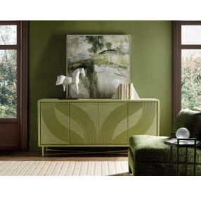Bazaar Living Green 4 Door Credenza