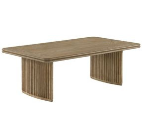 Adina Distressed Light Brown Rectangular Occassional Table Set