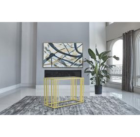 Adri Matte Brass Sofa Table