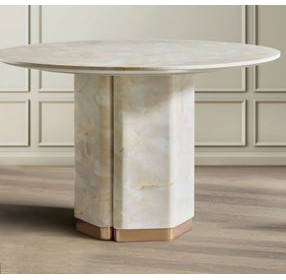 Eleana Beige 48" Round Dining Table